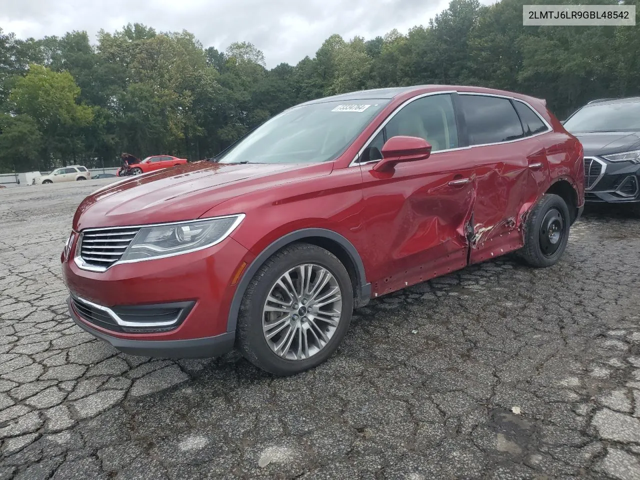 2LMTJ6LR9GBL48542 2016 Lincoln Mkx Reserve