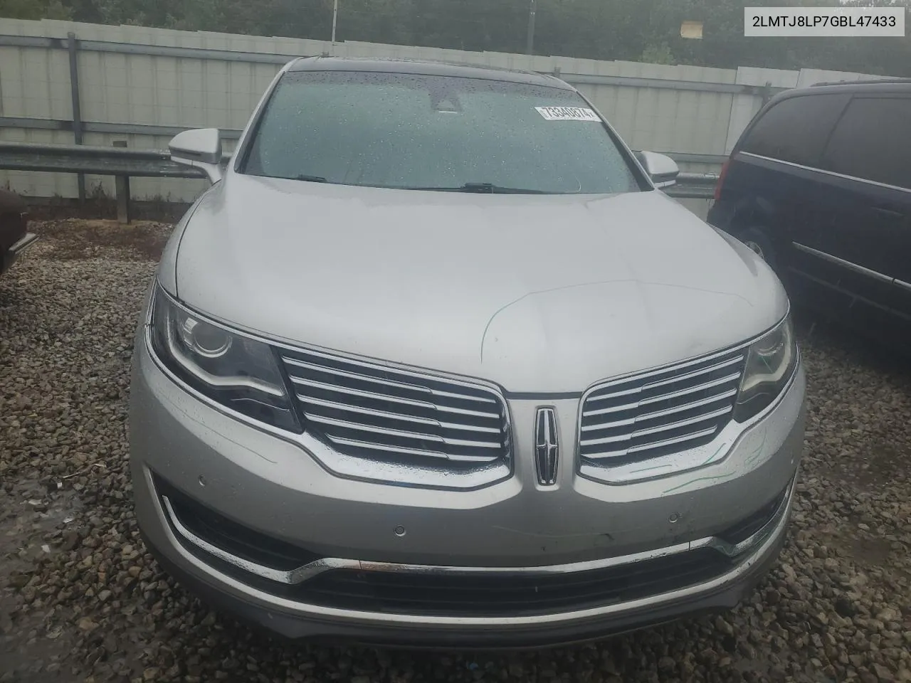 2LMTJ8LP7GBL47433 2016 Lincoln Mkx Reserve