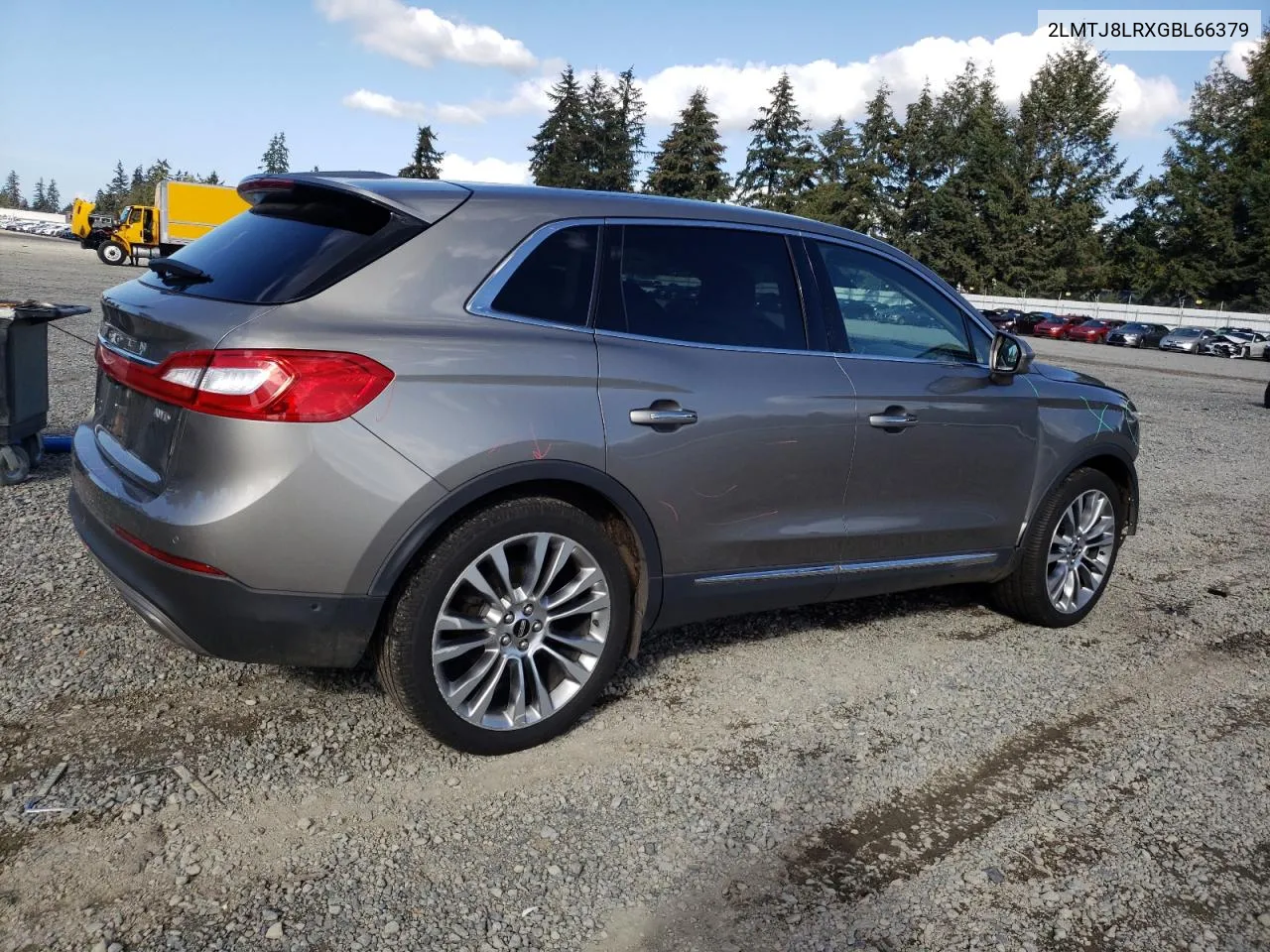 2016 Lincoln Mkx Reserve VIN: 2LMTJ8LRXGBL66379 Lot: 73352964