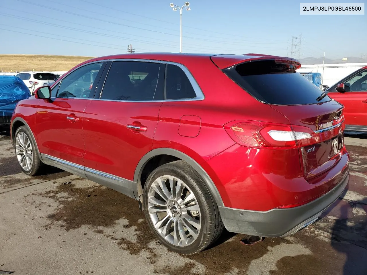 2016 Lincoln Mkx Reserve VIN: 2LMPJ8LP0GBL46500 Lot: 73484114