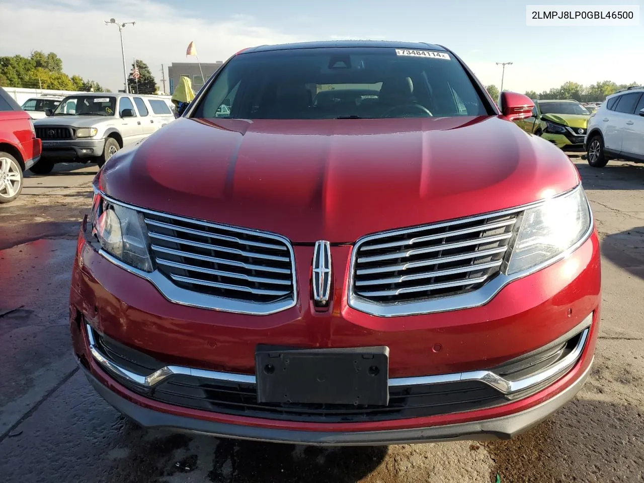 2016 Lincoln Mkx Reserve VIN: 2LMPJ8LP0GBL46500 Lot: 73484114