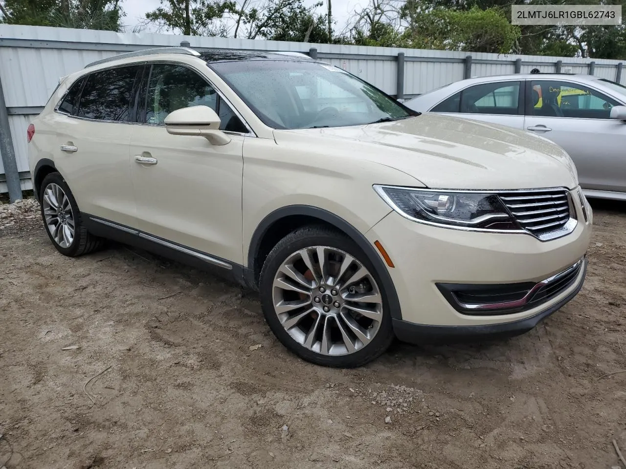 2LMTJ6LR1GBL62743 2016 Lincoln Mkx Reserve