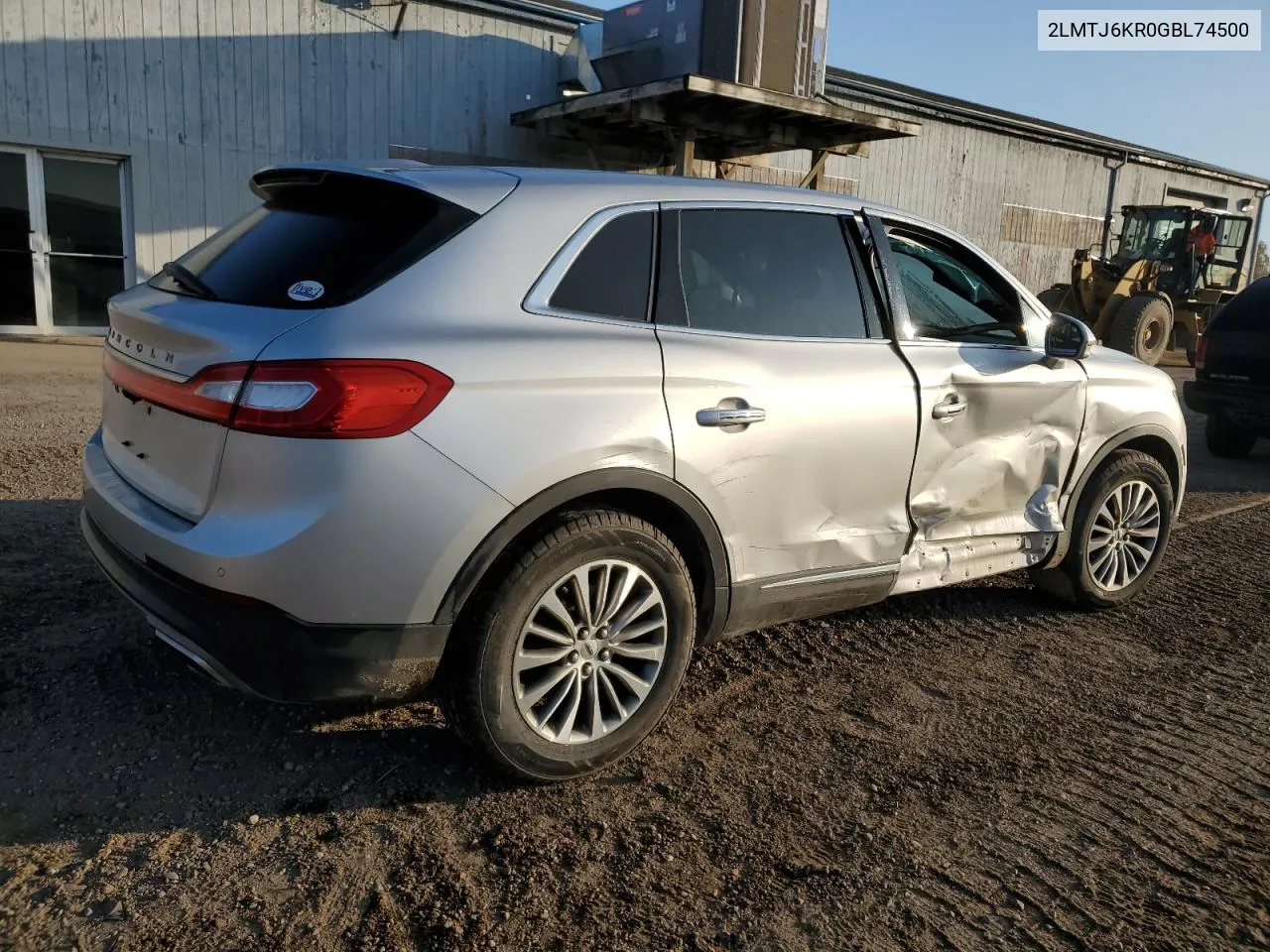 2016 Lincoln Mkx Select VIN: 2LMTJ6KR0GBL74500 Lot: 76238504