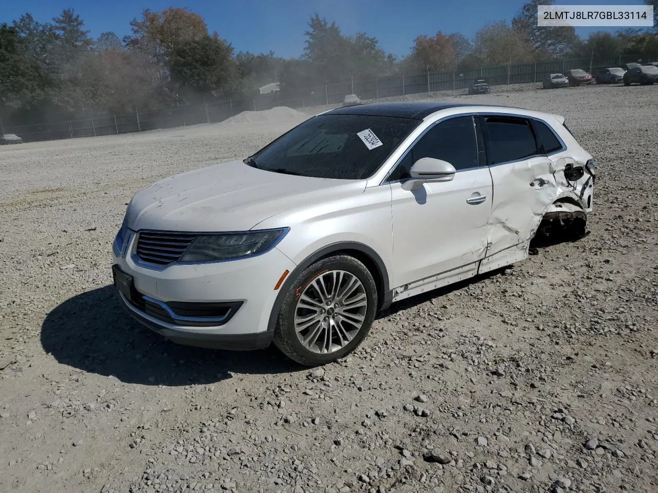 2016 Lincoln Mkx Reserve VIN: 2LMTJ8LR7GBL33114 Lot: 77552934