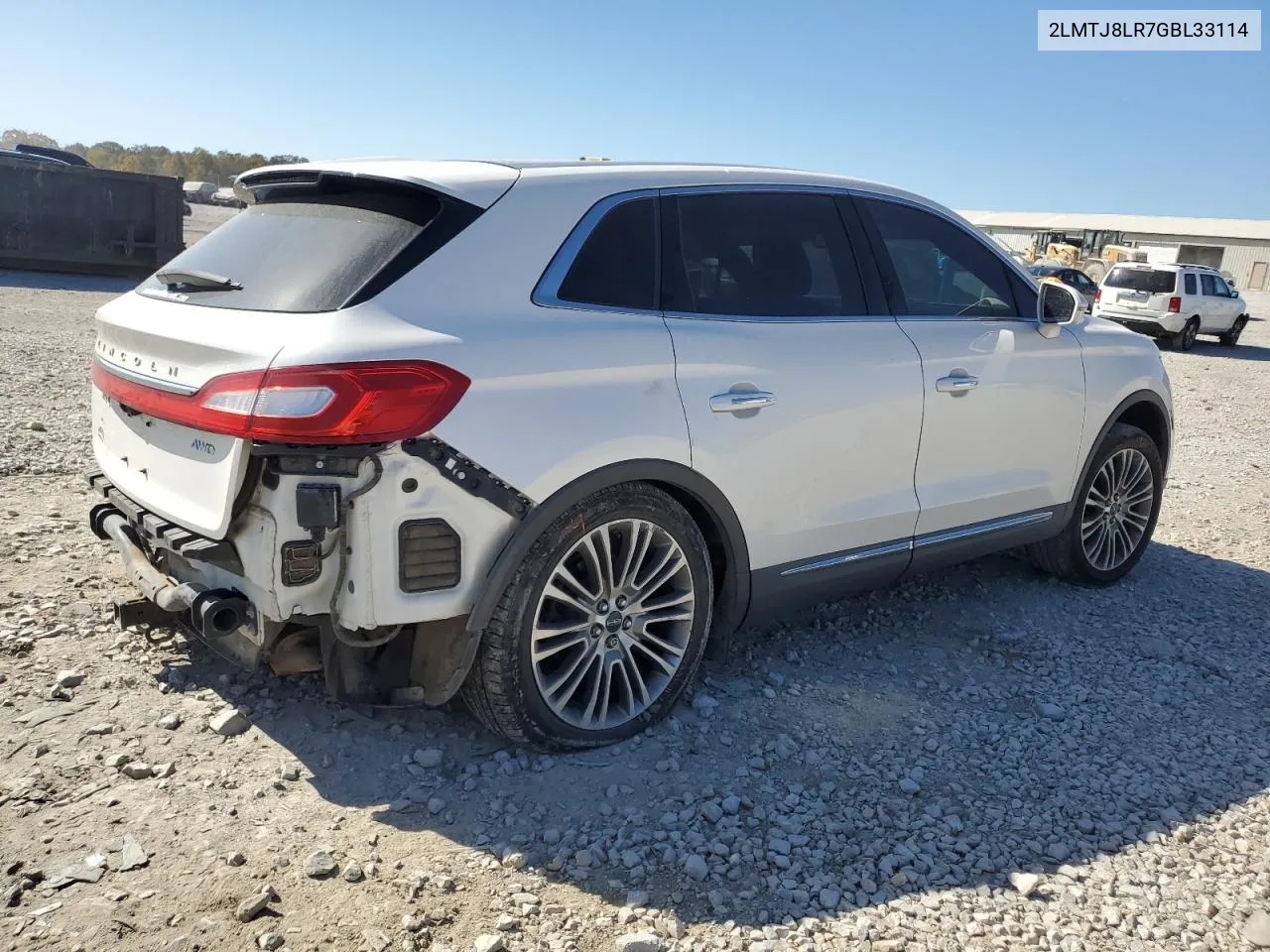 2016 Lincoln Mkx Reserve VIN: 2LMTJ8LR7GBL33114 Lot: 77552934