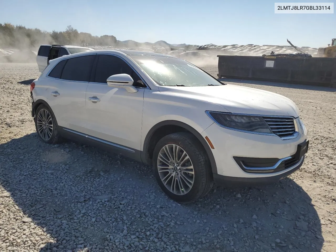 2016 Lincoln Mkx Reserve VIN: 2LMTJ8LR7GBL33114 Lot: 77552934