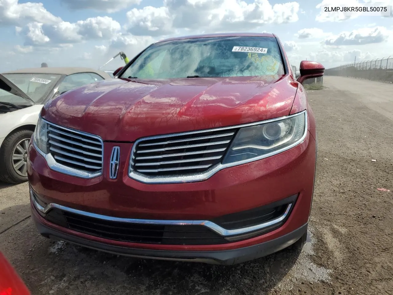 2016 Lincoln Mkx Select VIN: 2LMPJ8KR5GBL50075 Lot: 78236924