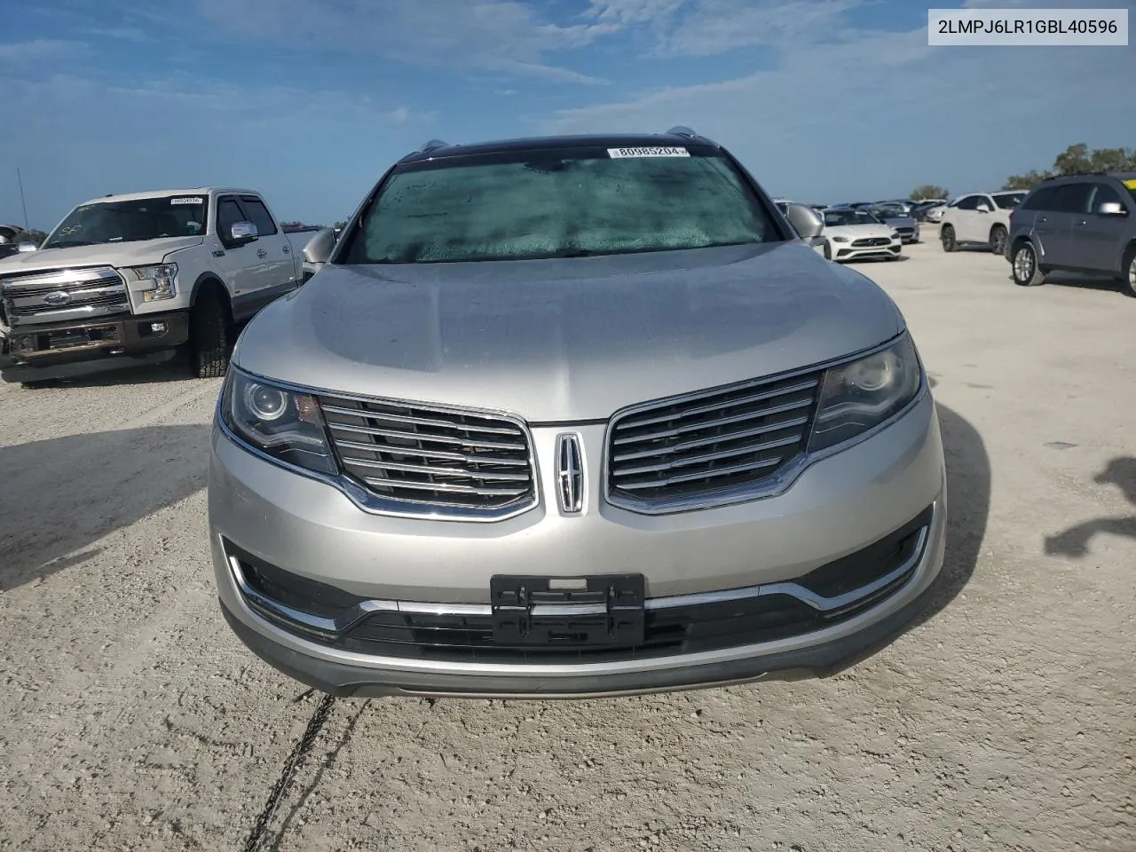 2016 Lincoln Mkx Reserve VIN: 2LMPJ6LR1GBL40596 Lot: 80985204