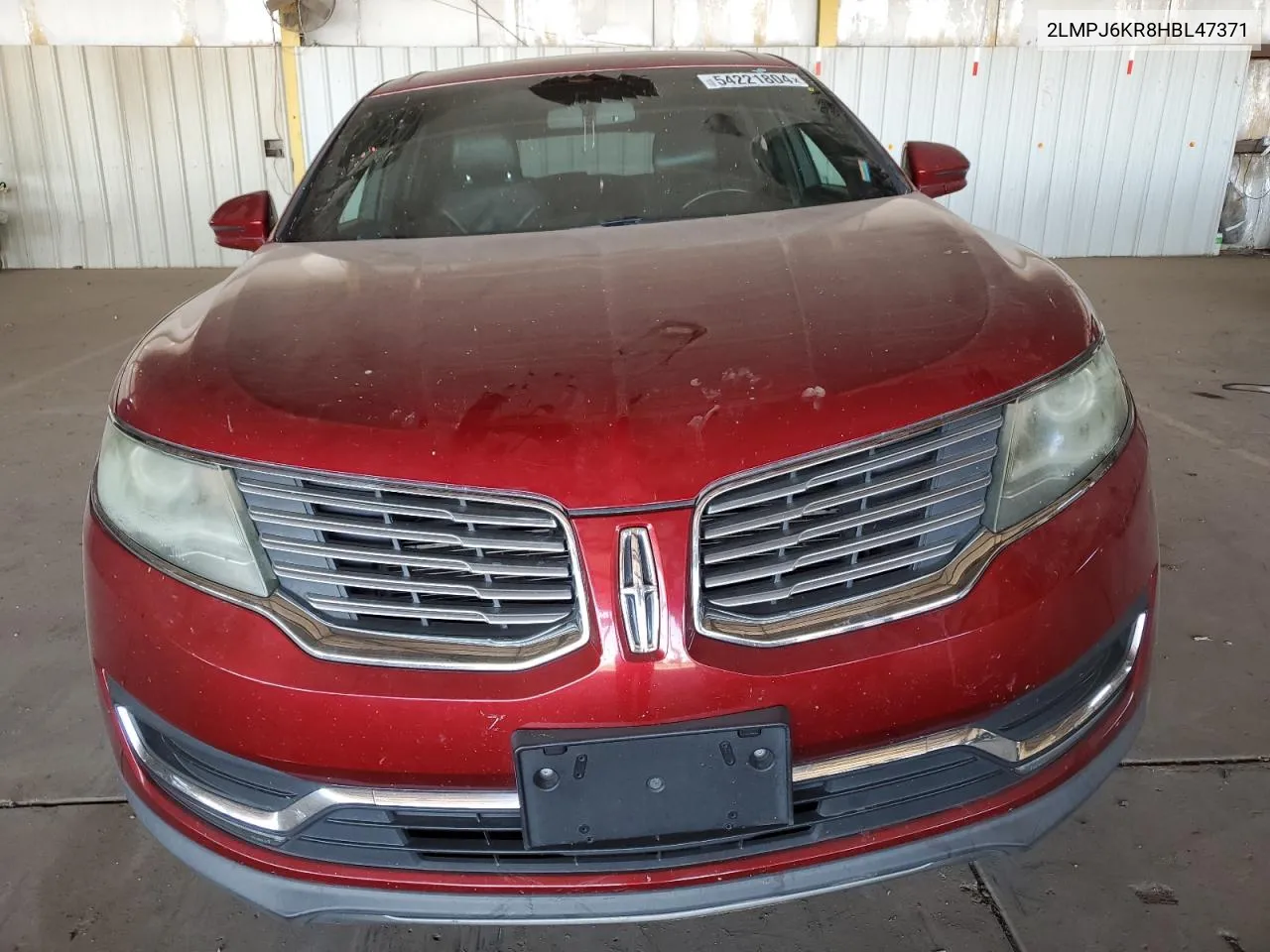 2LMPJ6KR8HBL47371 2017 Lincoln Mkx Select