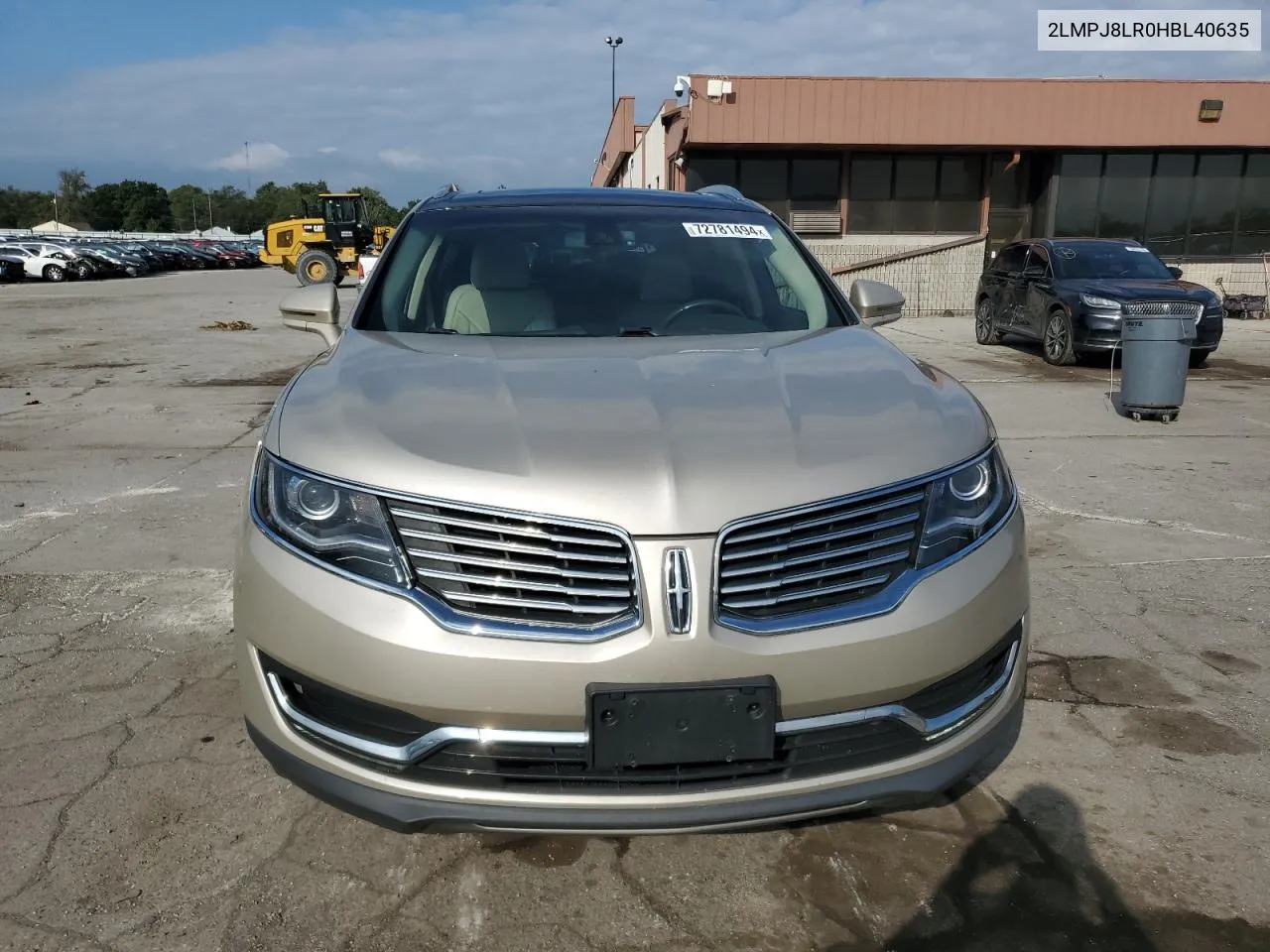 2017 Lincoln Mkx Reserve VIN: 2LMPJ8LR0HBL40635 Lot: 72781494