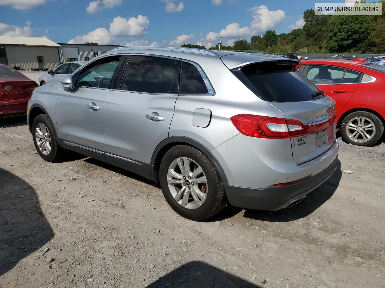 2LMPJ6JR9HBL40849 2017 Lincoln Mkx Premiere