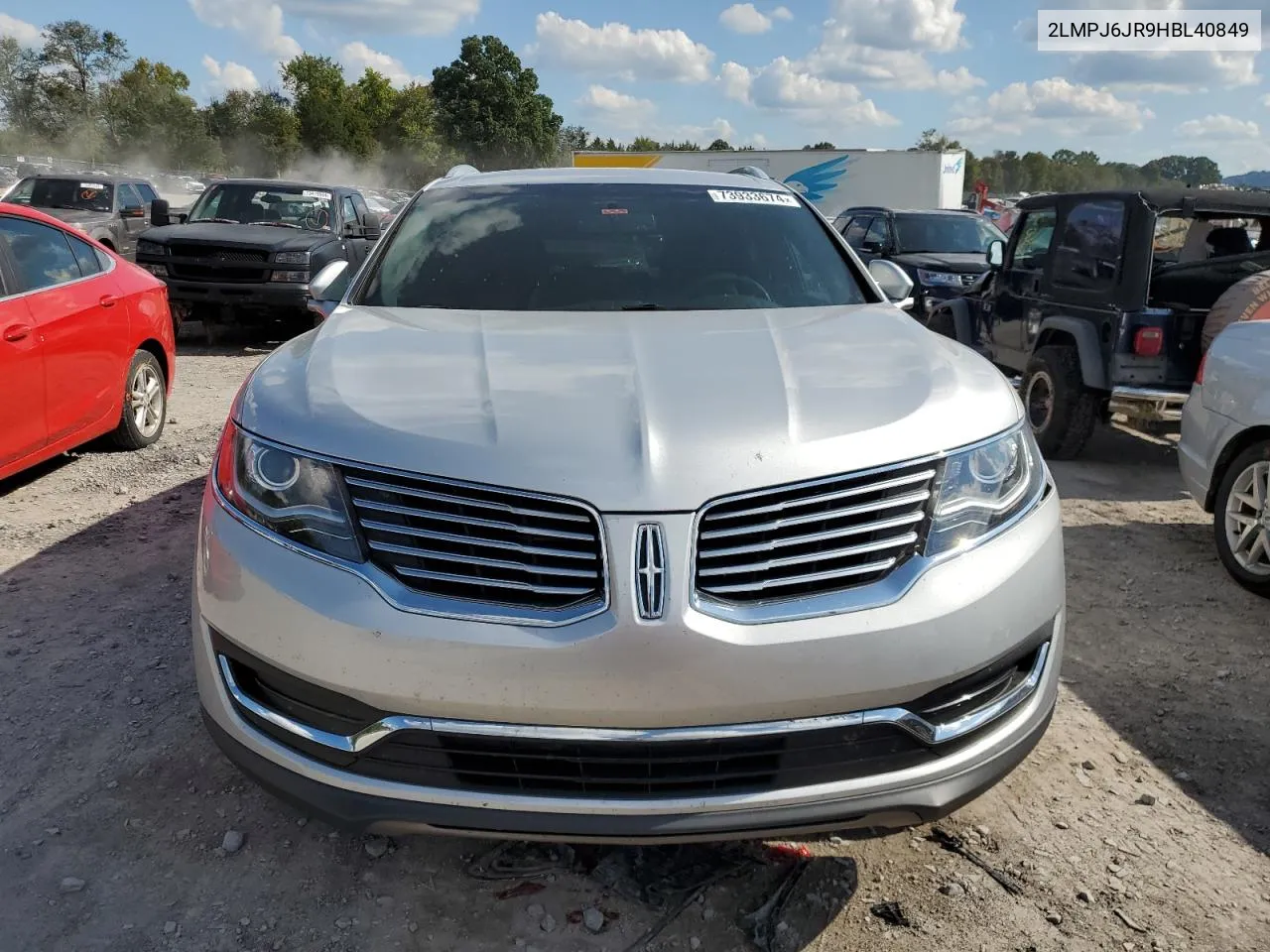 2017 Lincoln Mkx Premiere VIN: 2LMPJ6JR9HBL40849 Lot: 73933674