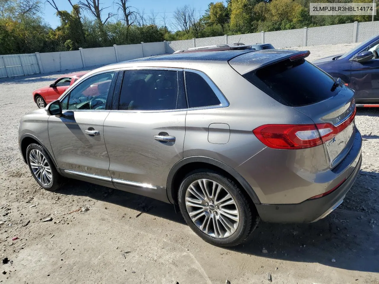 2LMPJ8LR3HBL14174 2017 Lincoln Mkx Reserve