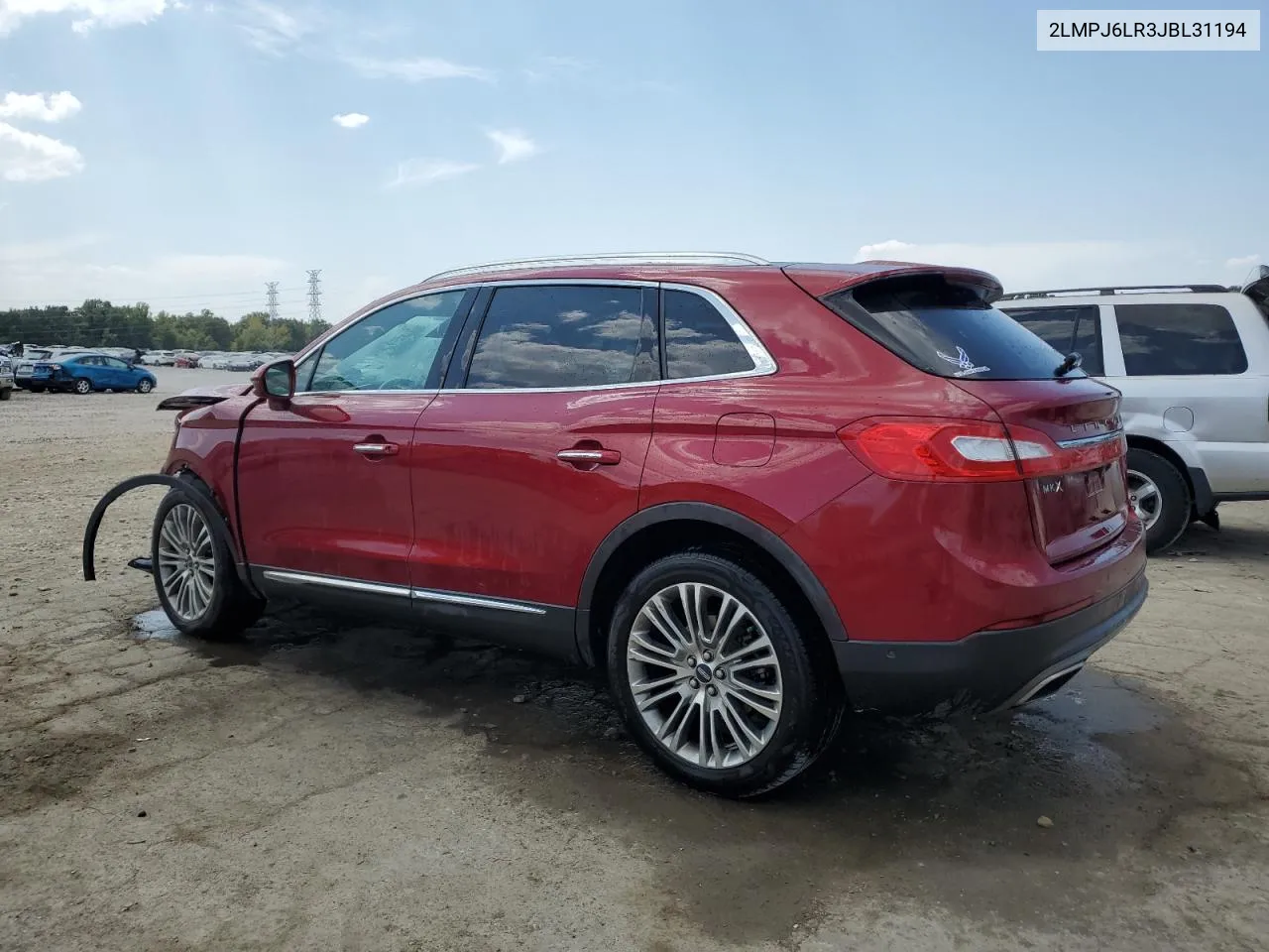 2018 Lincoln Mkx Reserve VIN: 2LMPJ6LR3JBL31194 Lot: 69438664