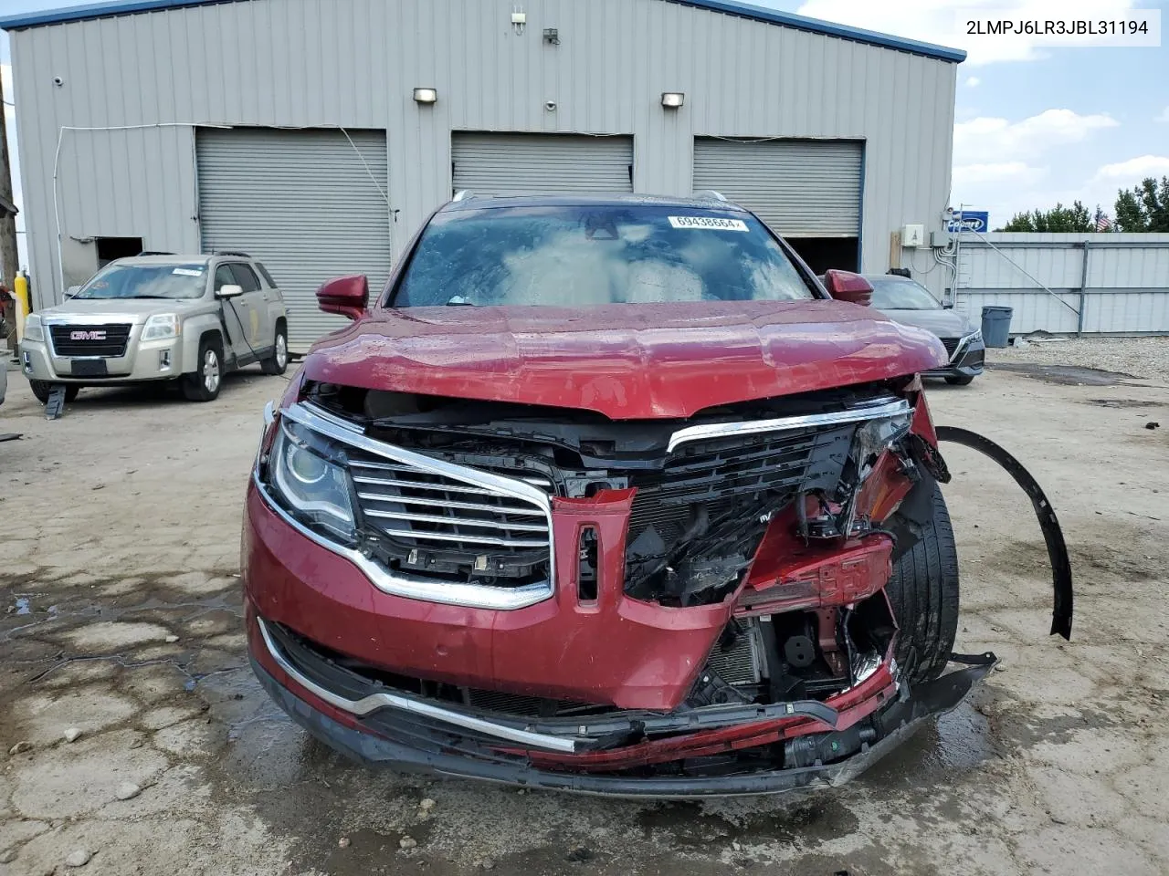 2LMPJ6LR3JBL31194 2018 Lincoln Mkx Reserve