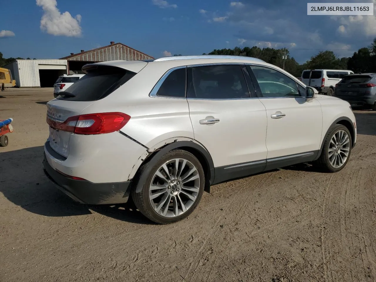 2LMPJ6LR8JBL11653 2018 Lincoln Mkx Reserve