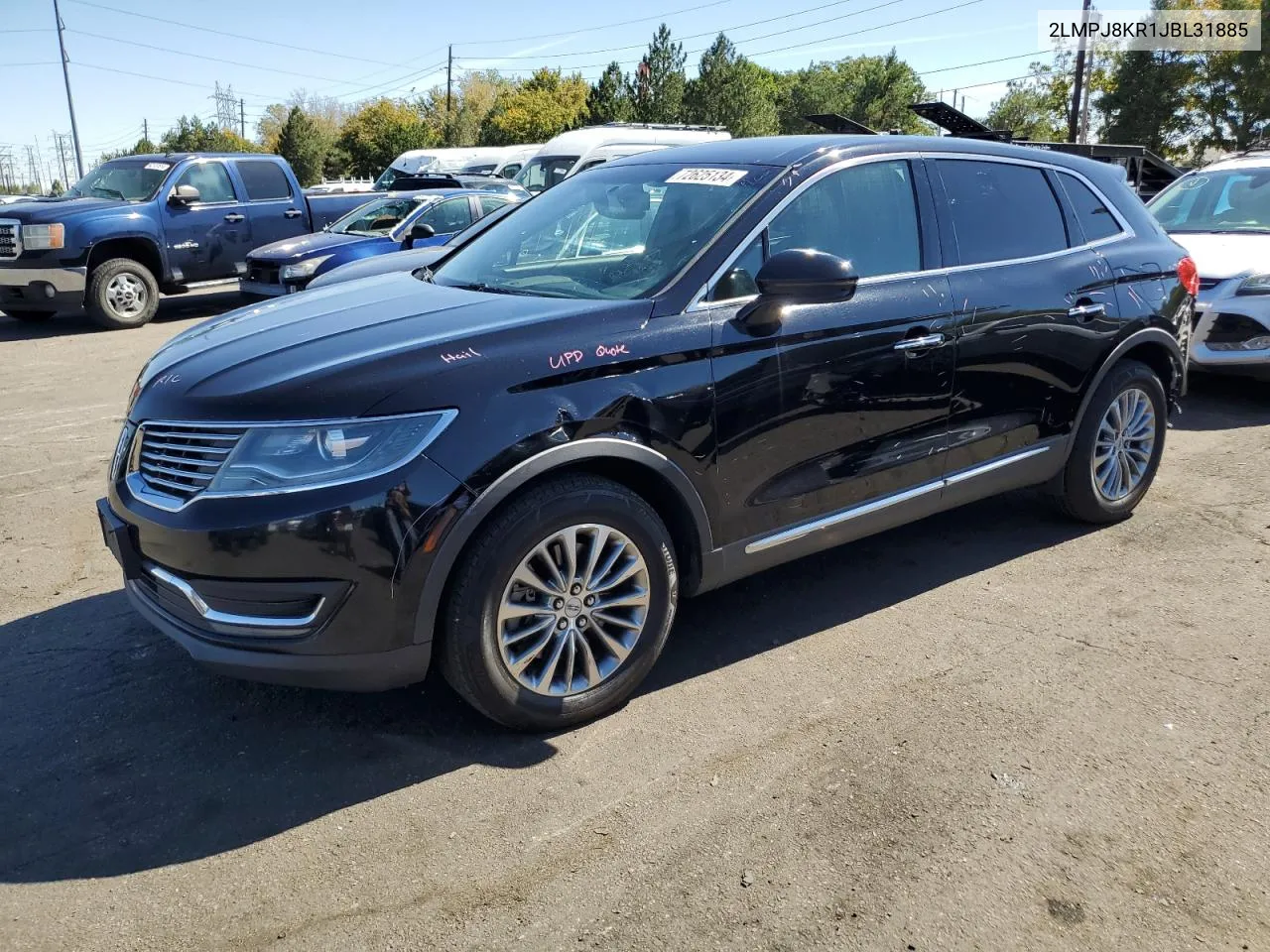 2LMPJ8KR1JBL31885 2018 Lincoln Mkx Select