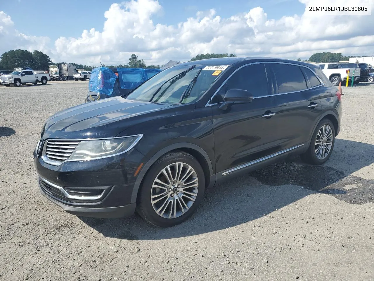 2018 Lincoln Mkx Reserve VIN: 2LMPJ6LR1JBL30805 Lot: 72719914