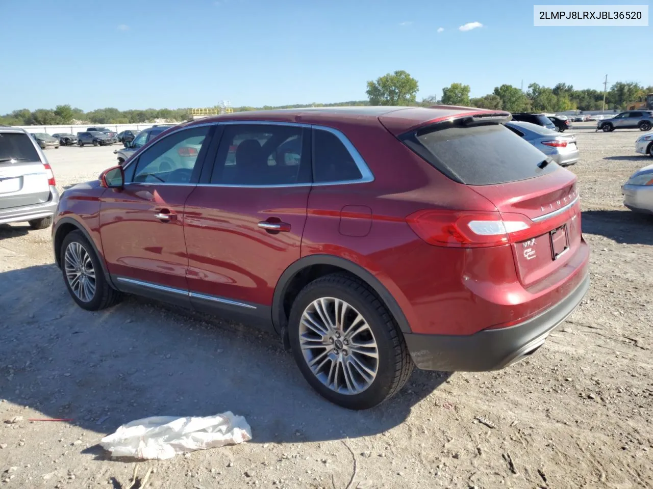 2LMPJ8LRXJBL36520 2018 Lincoln Mkx Reserve