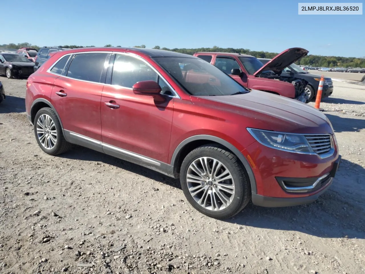 2LMPJ8LRXJBL36520 2018 Lincoln Mkx Reserve