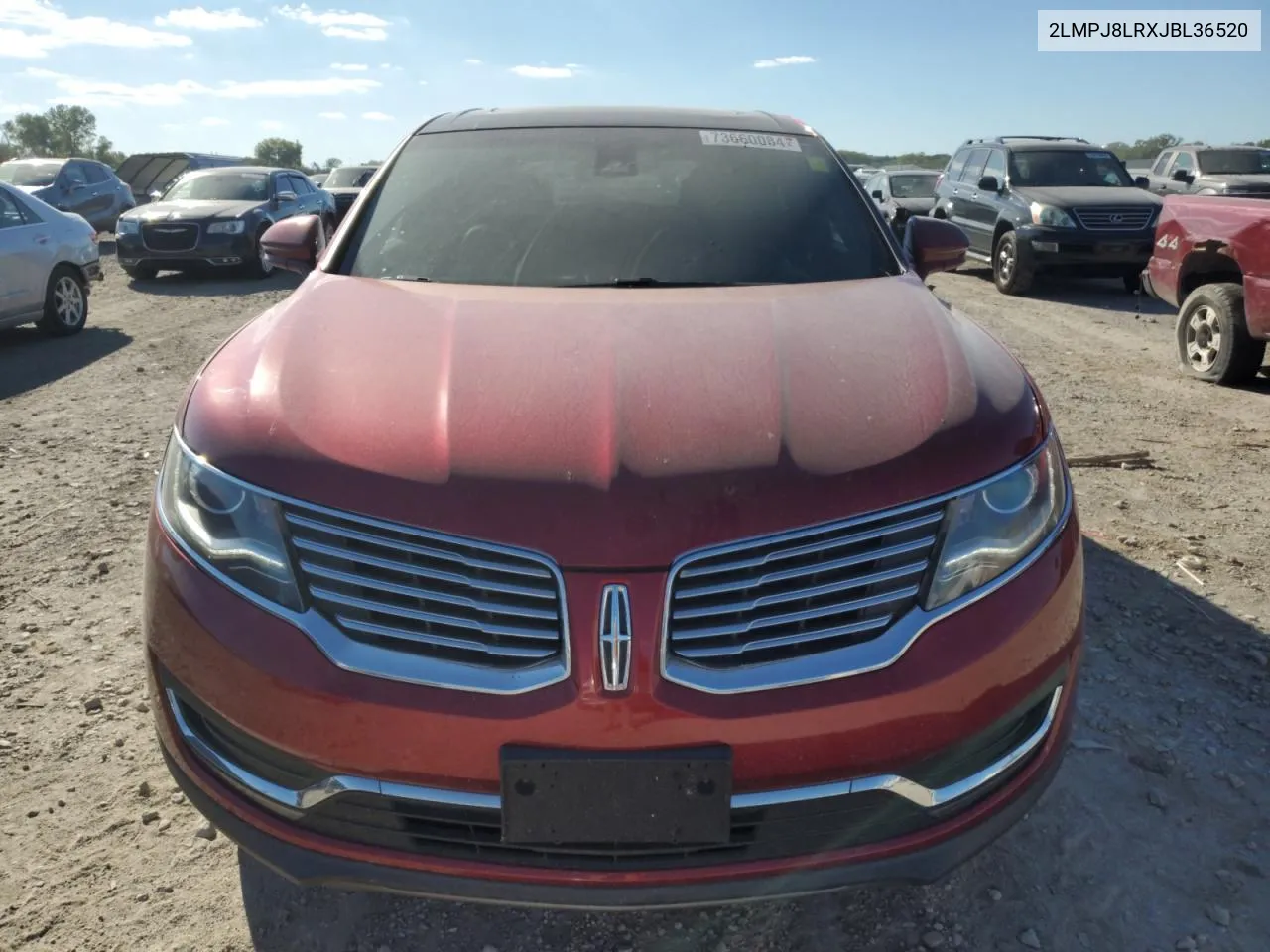 2LMPJ8LRXJBL36520 2018 Lincoln Mkx Reserve