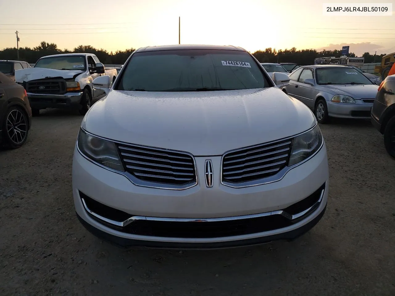 2018 Lincoln Mkx Reserve VIN: 2LMPJ6LR4JBL50109 Lot: 74426164