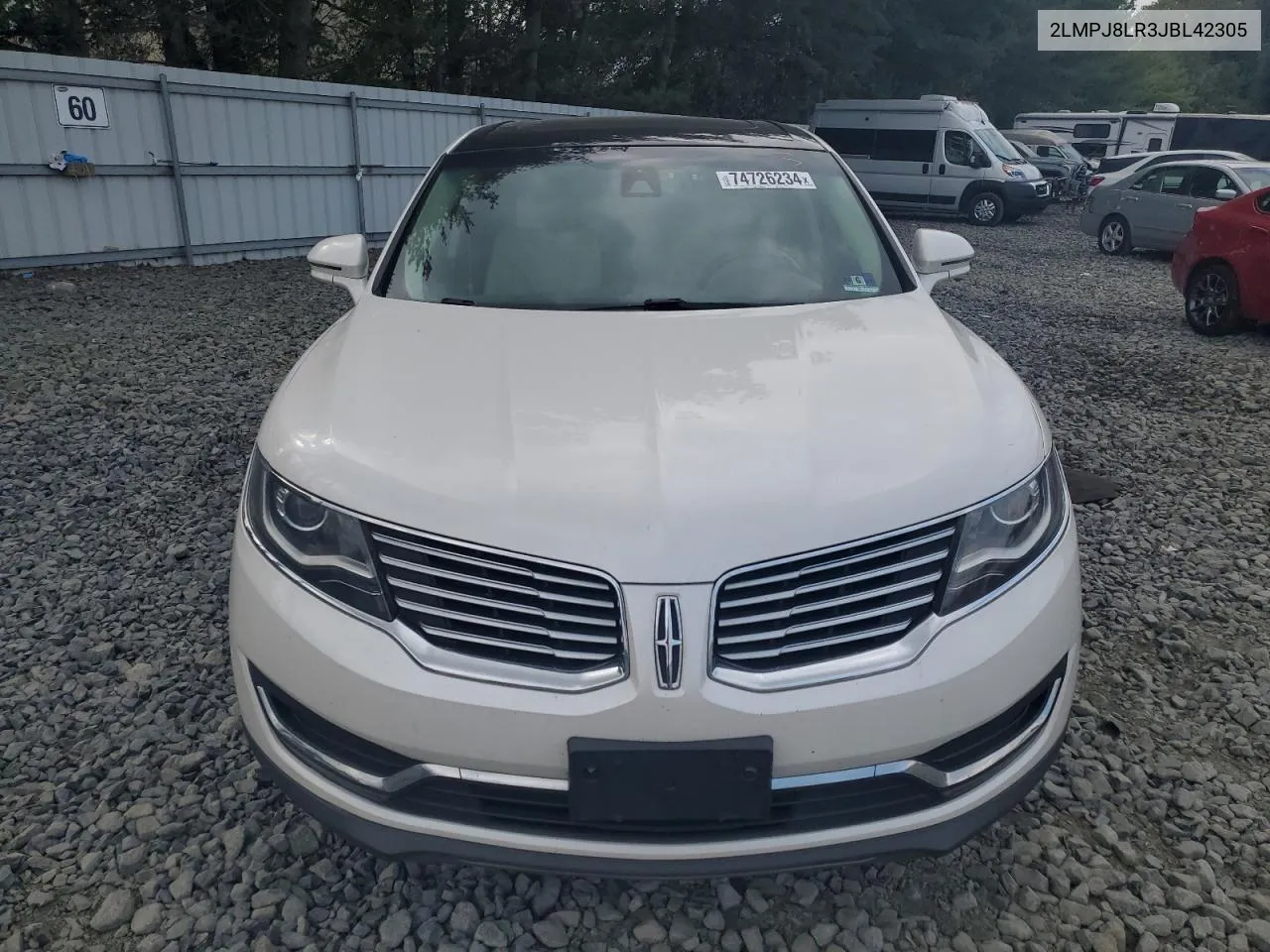 2018 Lincoln Mkx Reserve VIN: 2LMPJ8LR3JBL42305 Lot: 74726234