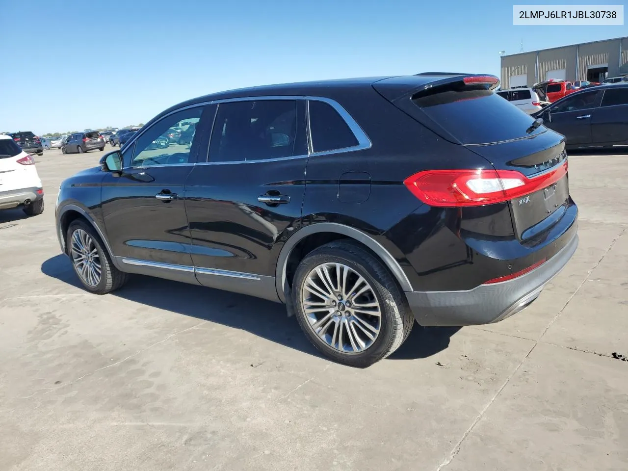 2018 Lincoln Mkx Reserve VIN: 2LMPJ6LR1JBL30738 Lot: 75280424