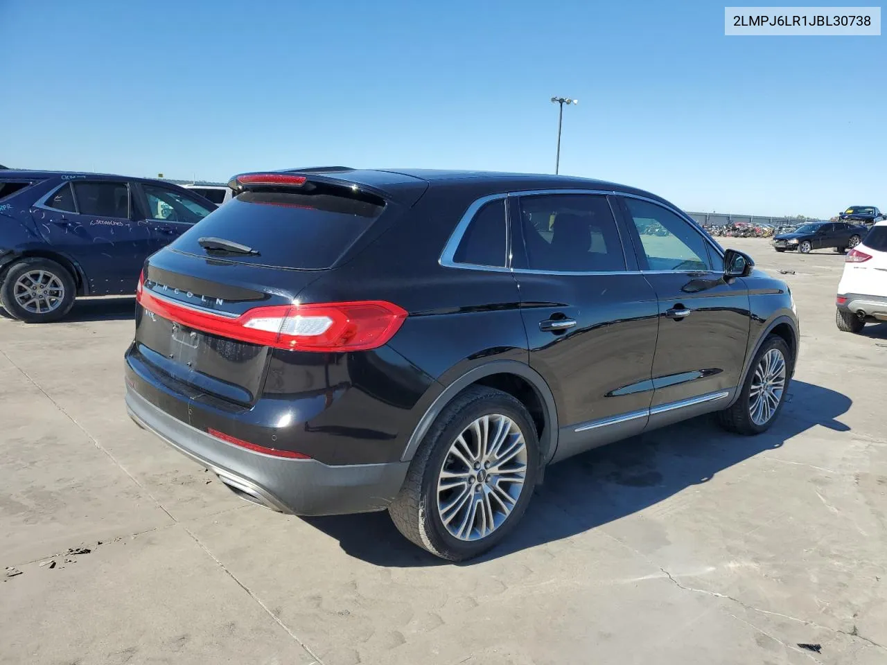 2018 Lincoln Mkx Reserve VIN: 2LMPJ6LR1JBL30738 Lot: 75280424