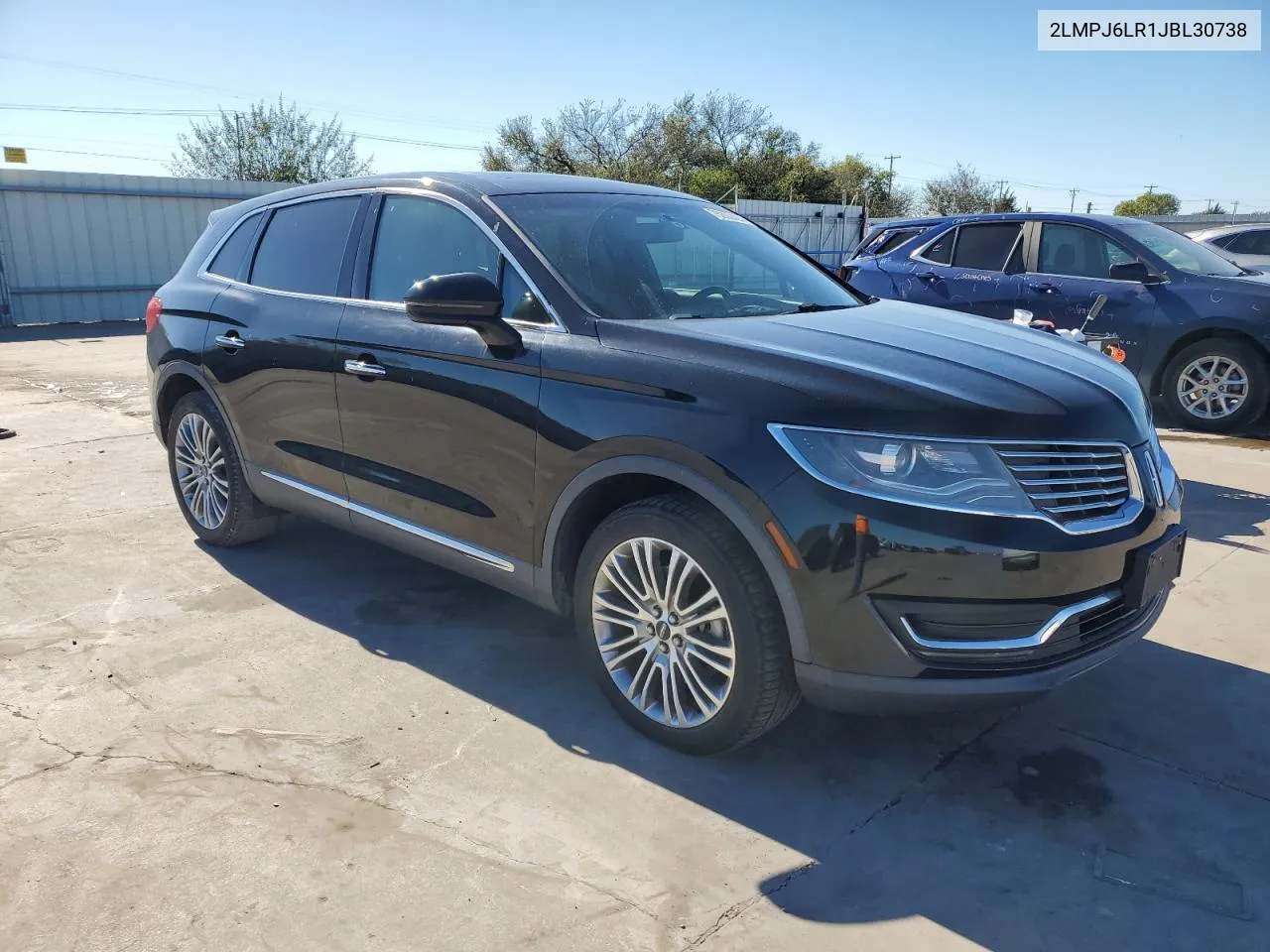 2018 Lincoln Mkx Reserve VIN: 2LMPJ6LR1JBL30738 Lot: 75280424