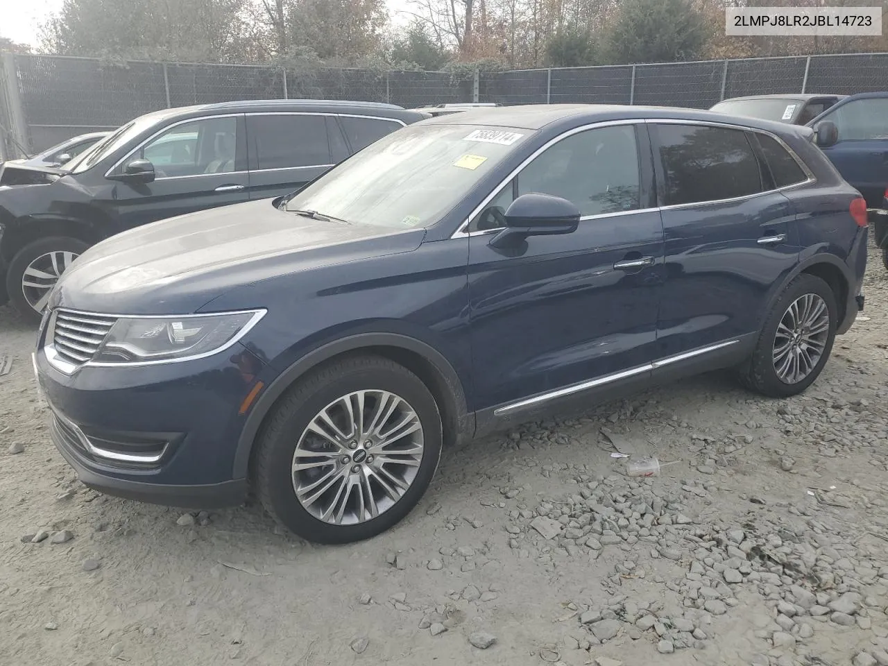 2018 Lincoln Mkx Reserve VIN: 2LMPJ8LR2JBL14723 Lot: 75839714