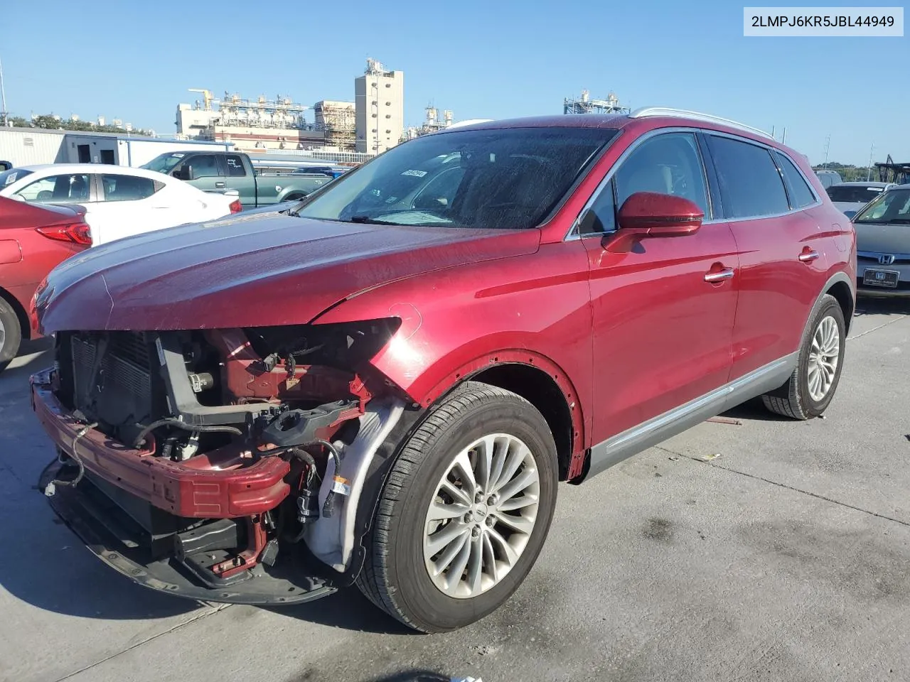 2018 Lincoln Mkx Select VIN: 2LMPJ6KR5JBL44949 Lot: 77037024