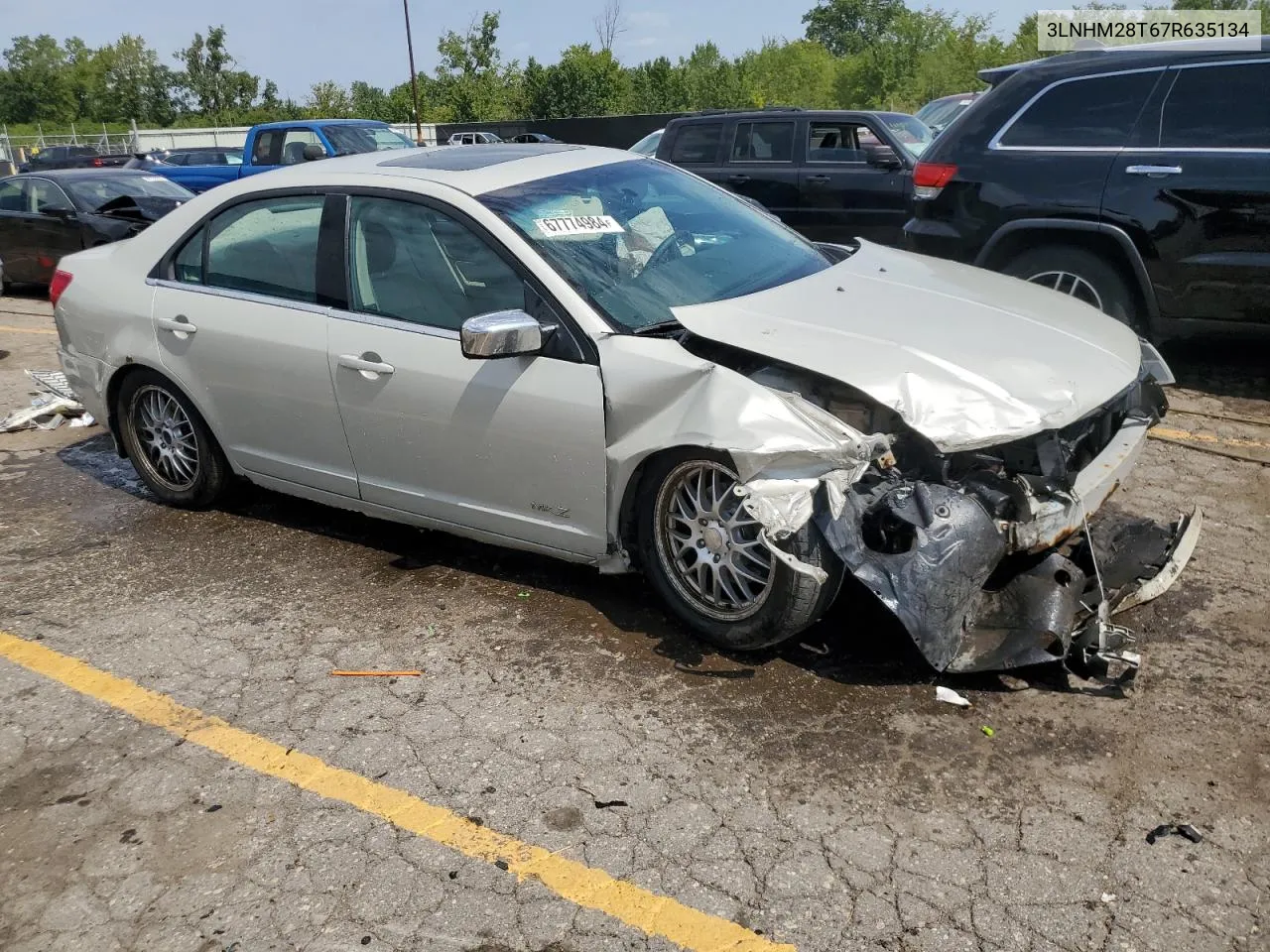 2007 Lincoln Mkz VIN: 3LNHM28T67R635134 Lot: 67774984