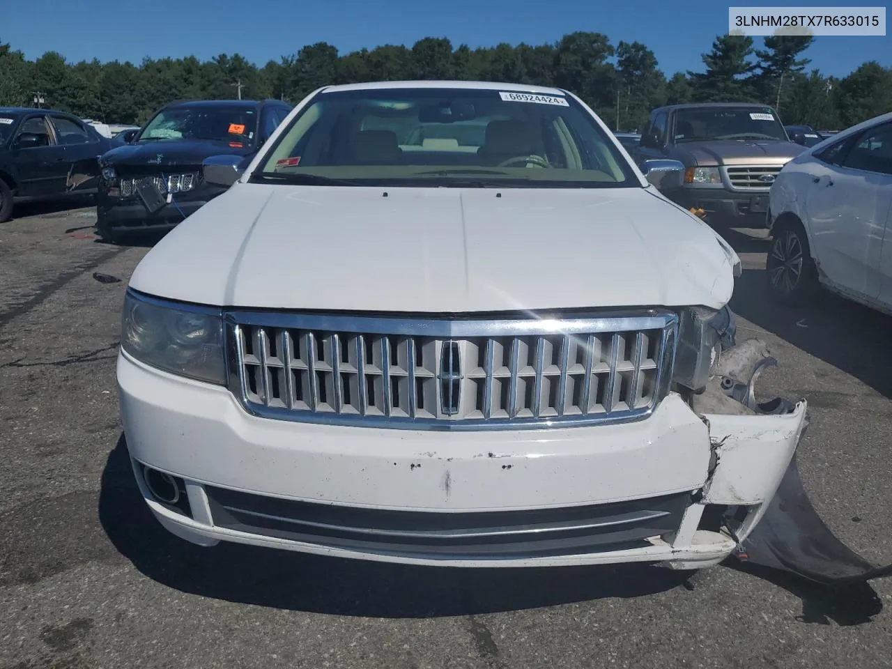 2007 Lincoln Mkz VIN: 3LNHM28TX7R633015 Lot: 68924424