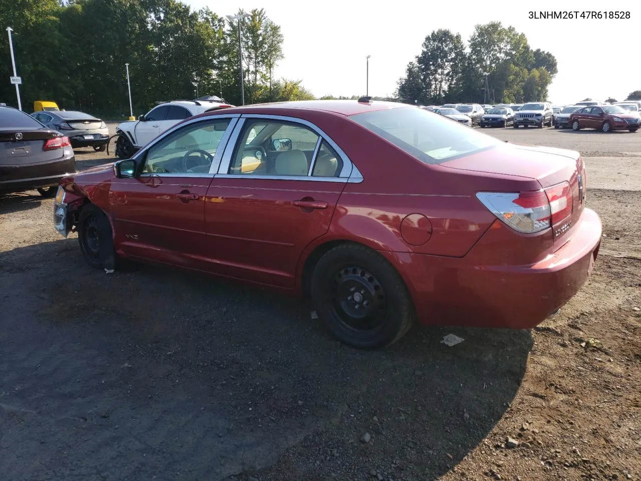 2007 Lincoln Mkz VIN: 3LNHM26T47R618528 Lot: 71469184