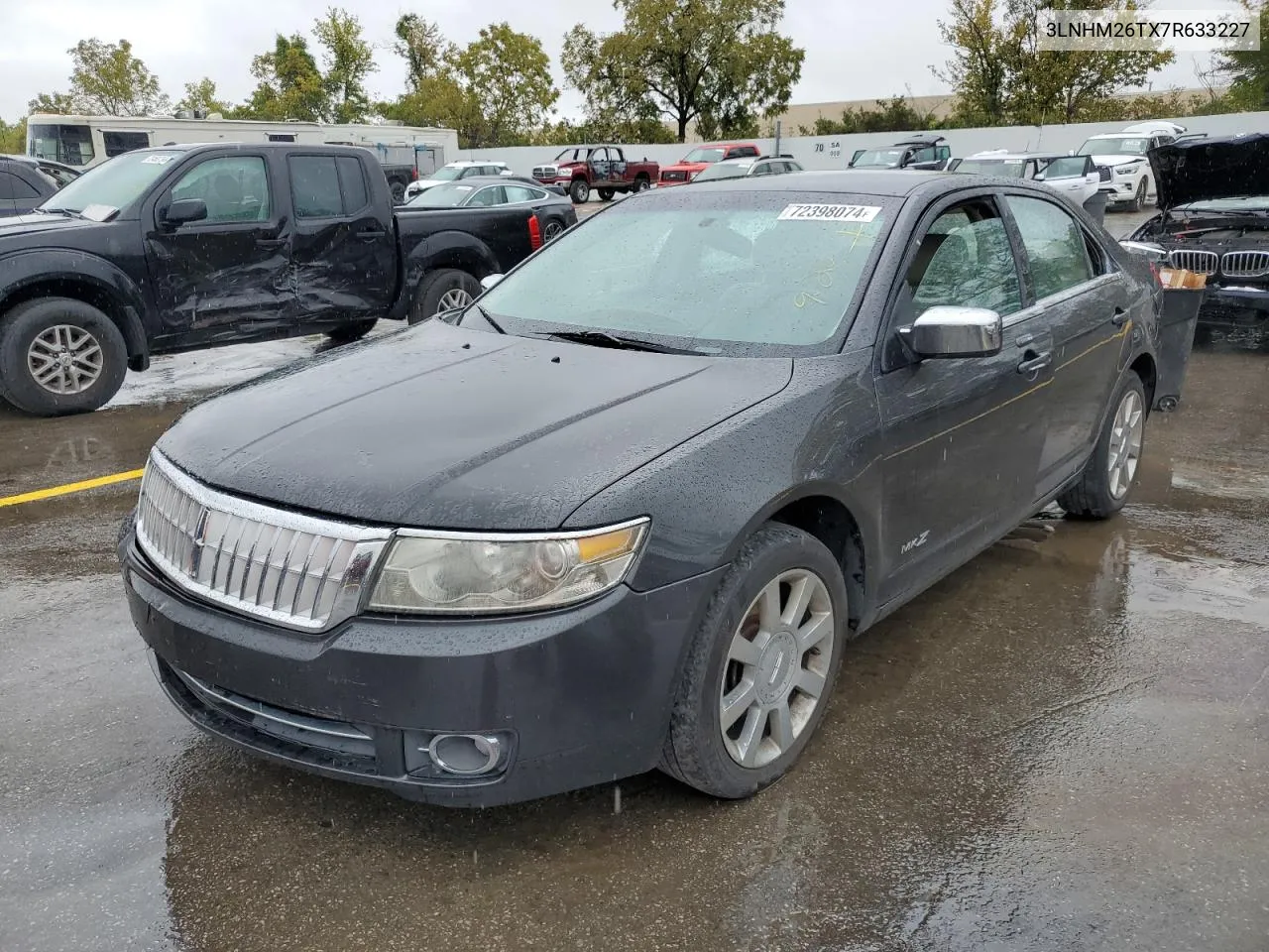 2007 Lincoln Mkz VIN: 3LNHM26TX7R633227 Lot: 72398074