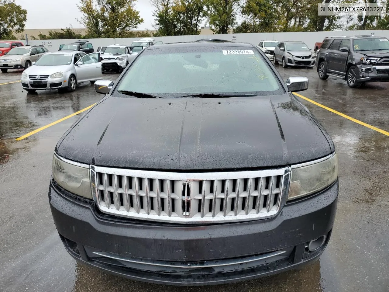 2007 Lincoln Mkz VIN: 3LNHM26TX7R633227 Lot: 72398074