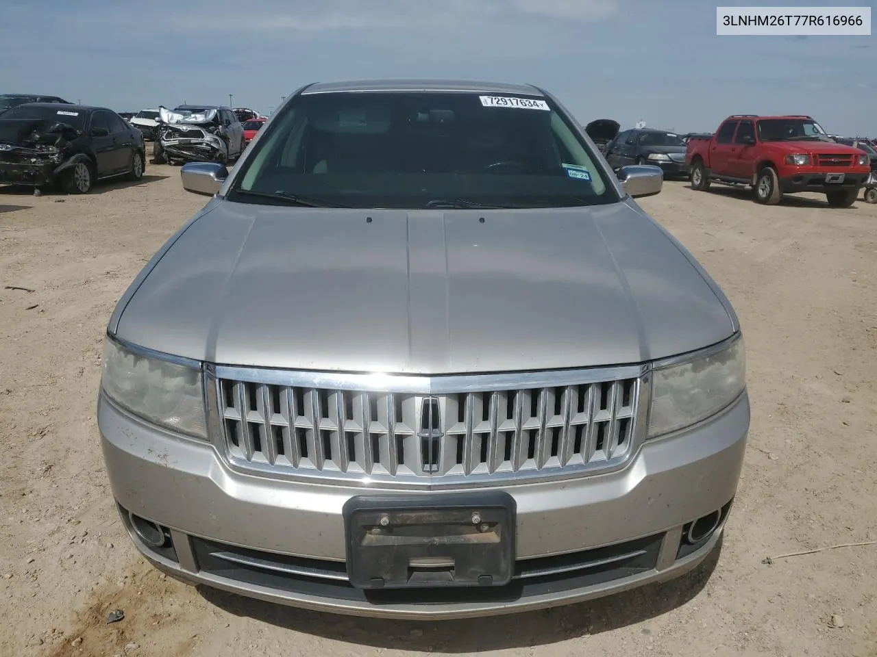 2007 Lincoln Mkz VIN: 3LNHM26T77R616966 Lot: 72917634