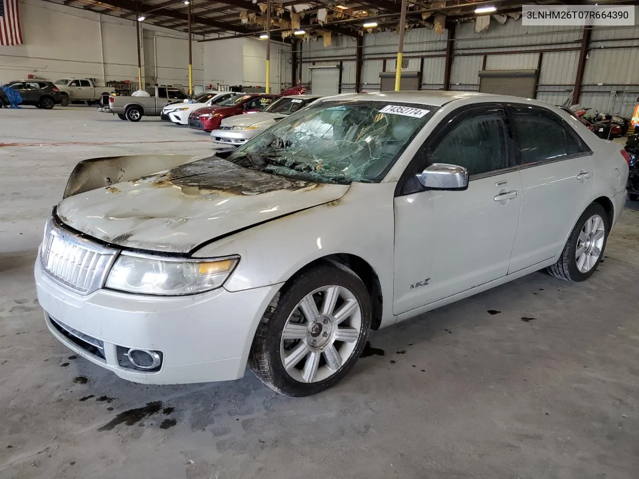 2007 Lincoln Mkz VIN: 3LNHM26T07R664390 Lot: 74352774