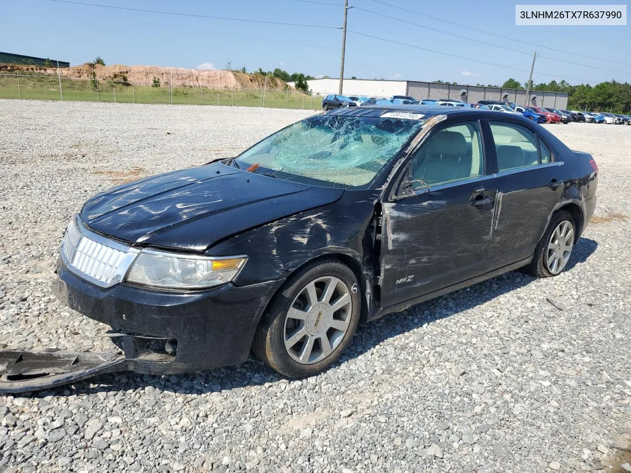 2007 Lincoln Mkz VIN: 3LNHM26TX7R637990 Lot: 74802294