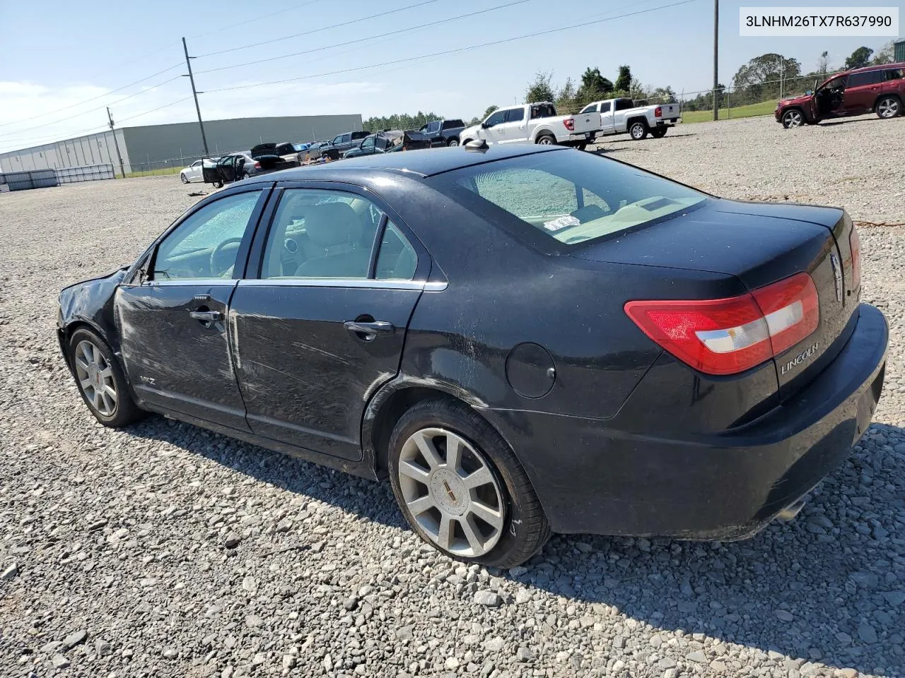 2007 Lincoln Mkz VIN: 3LNHM26TX7R637990 Lot: 74802294