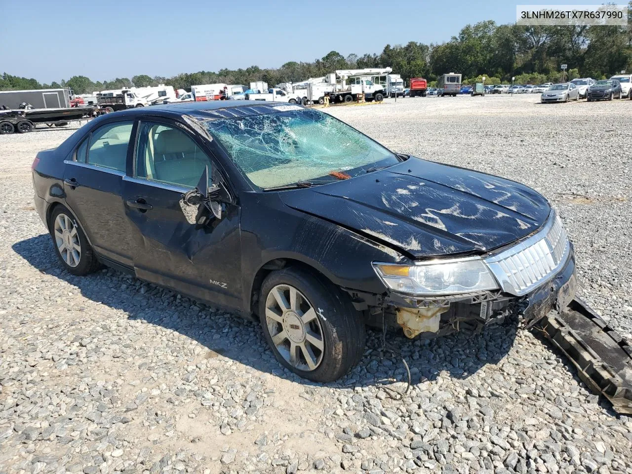 2007 Lincoln Mkz VIN: 3LNHM26TX7R637990 Lot: 74802294