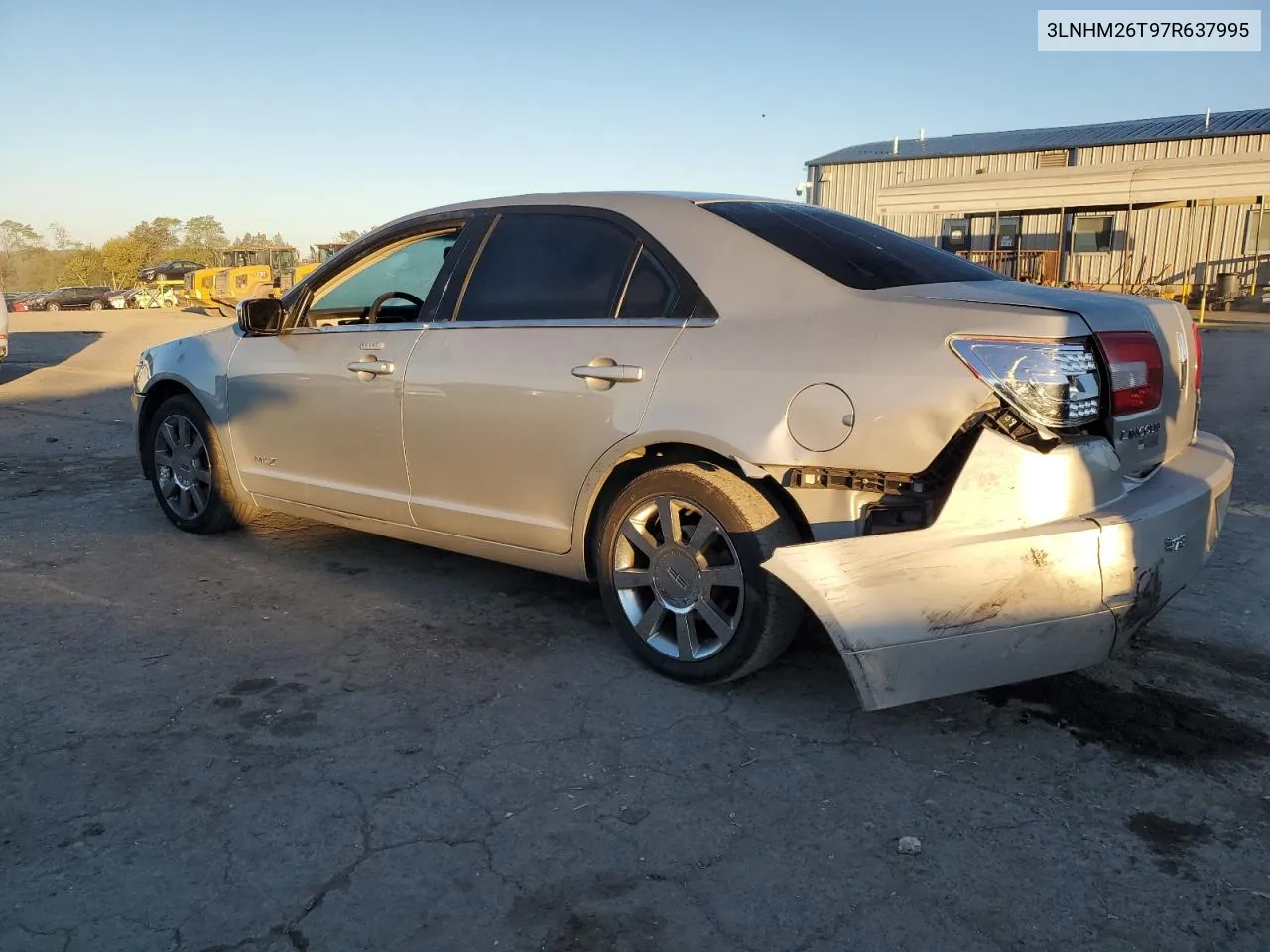 2007 Lincoln Mkz VIN: 3LNHM26T97R637995 Lot: 74986164