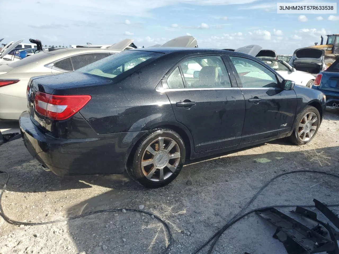 2007 Lincoln Mkz VIN: 3LNHM26T57R633538 Lot: 76140394