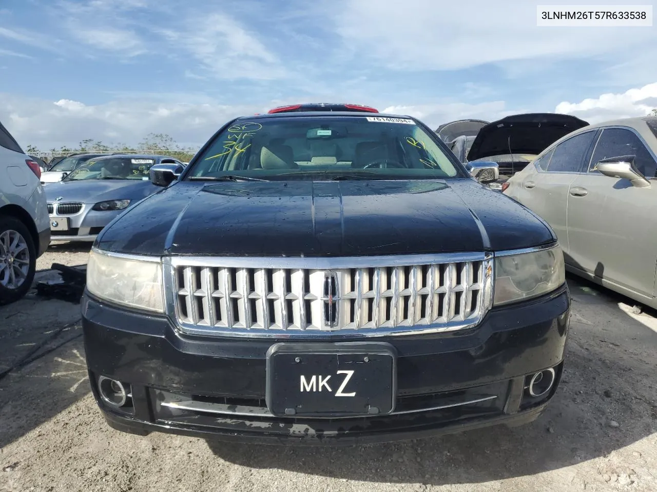 2007 Lincoln Mkz VIN: 3LNHM26T57R633538 Lot: 76140394