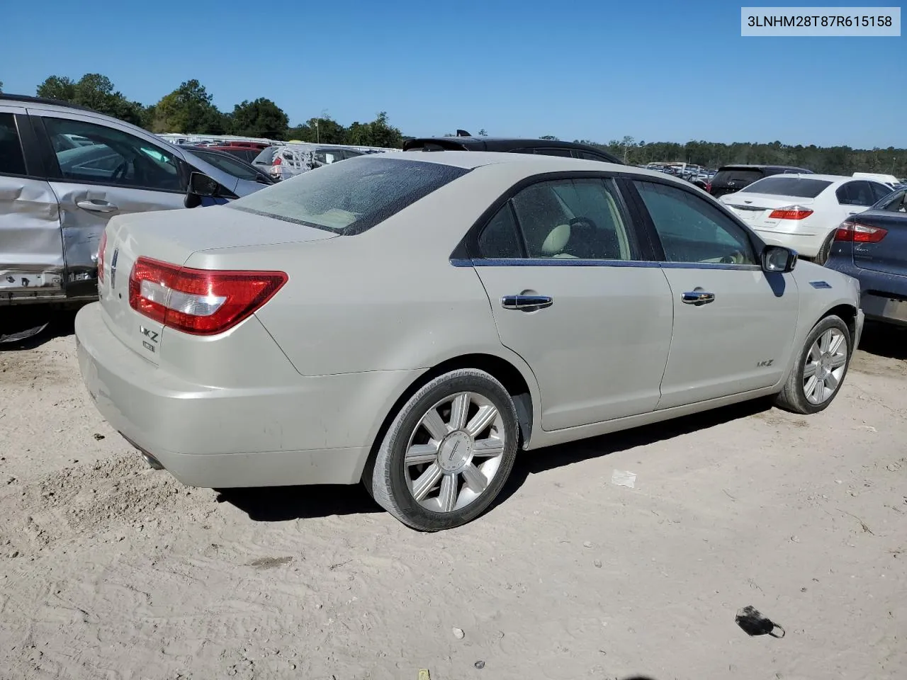 2007 Lincoln Mkz VIN: 3LNHM28T87R615158 Lot: 76144024