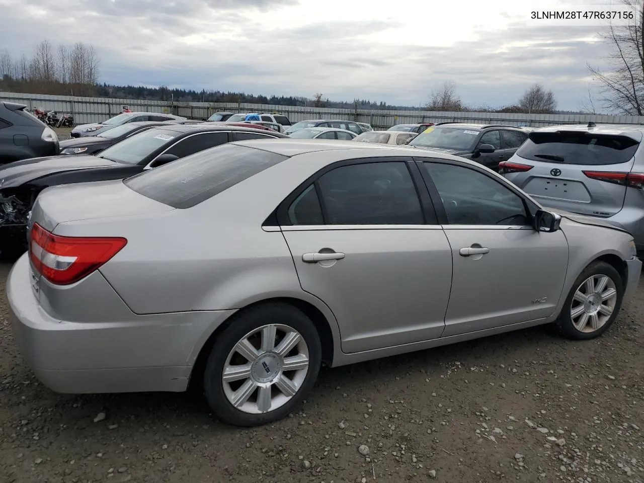 2007 Lincoln Mkz VIN: 3LNHM28T47R637156 Lot: 77144283