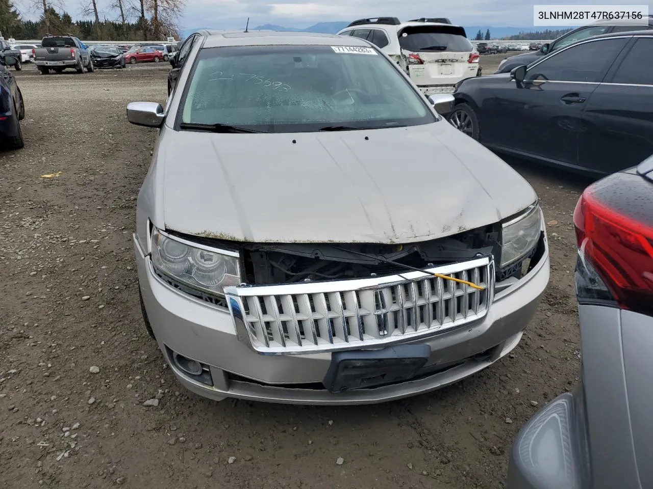 2007 Lincoln Mkz VIN: 3LNHM28T47R637156 Lot: 77144283