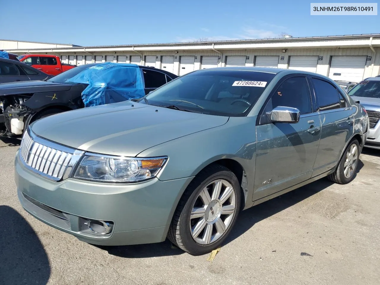 2008 Lincoln Mkz VIN: 3LNHM26T98R610491 Lot: 47288624