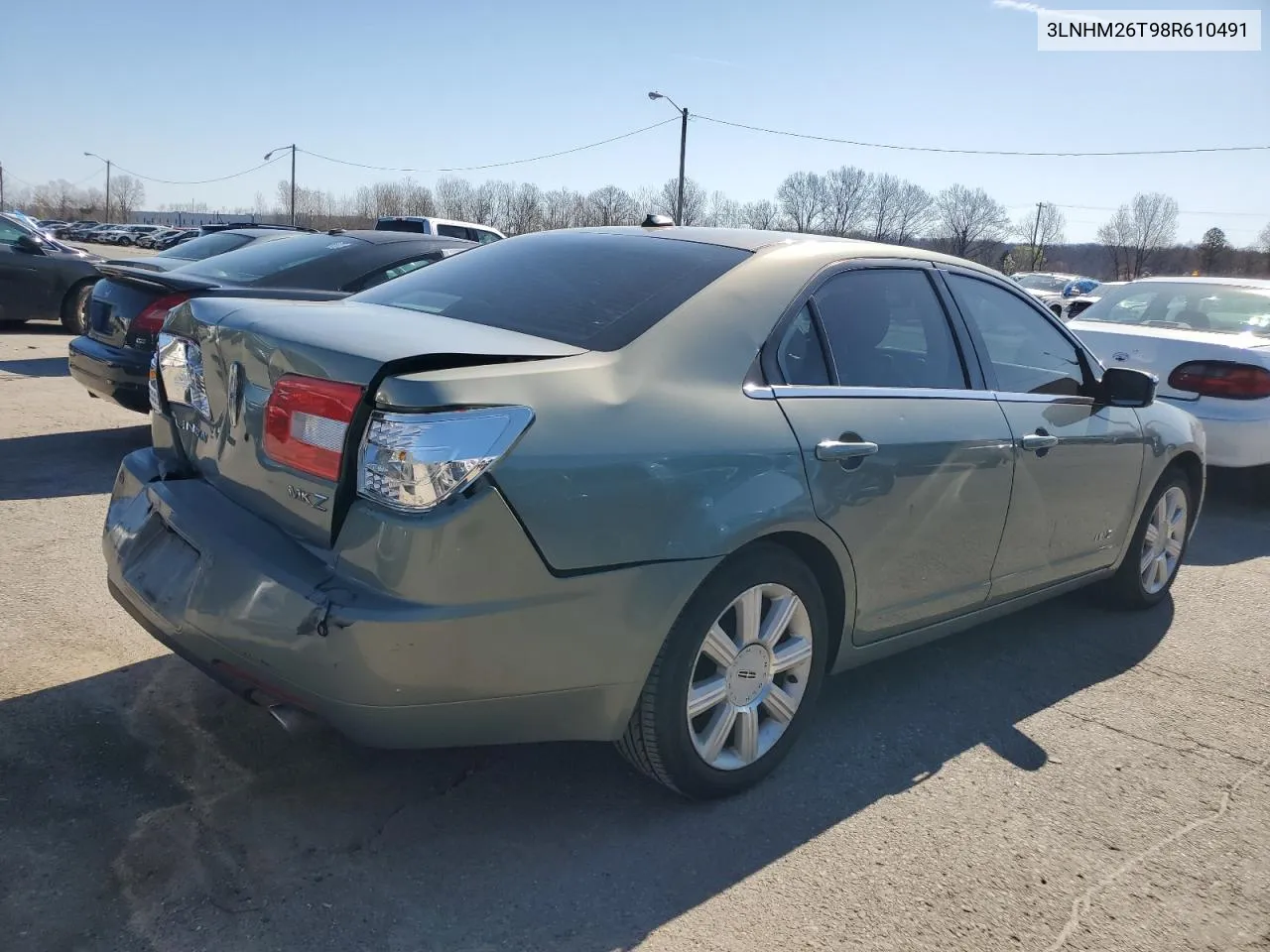 2008 Lincoln Mkz VIN: 3LNHM26T98R610491 Lot: 47288624